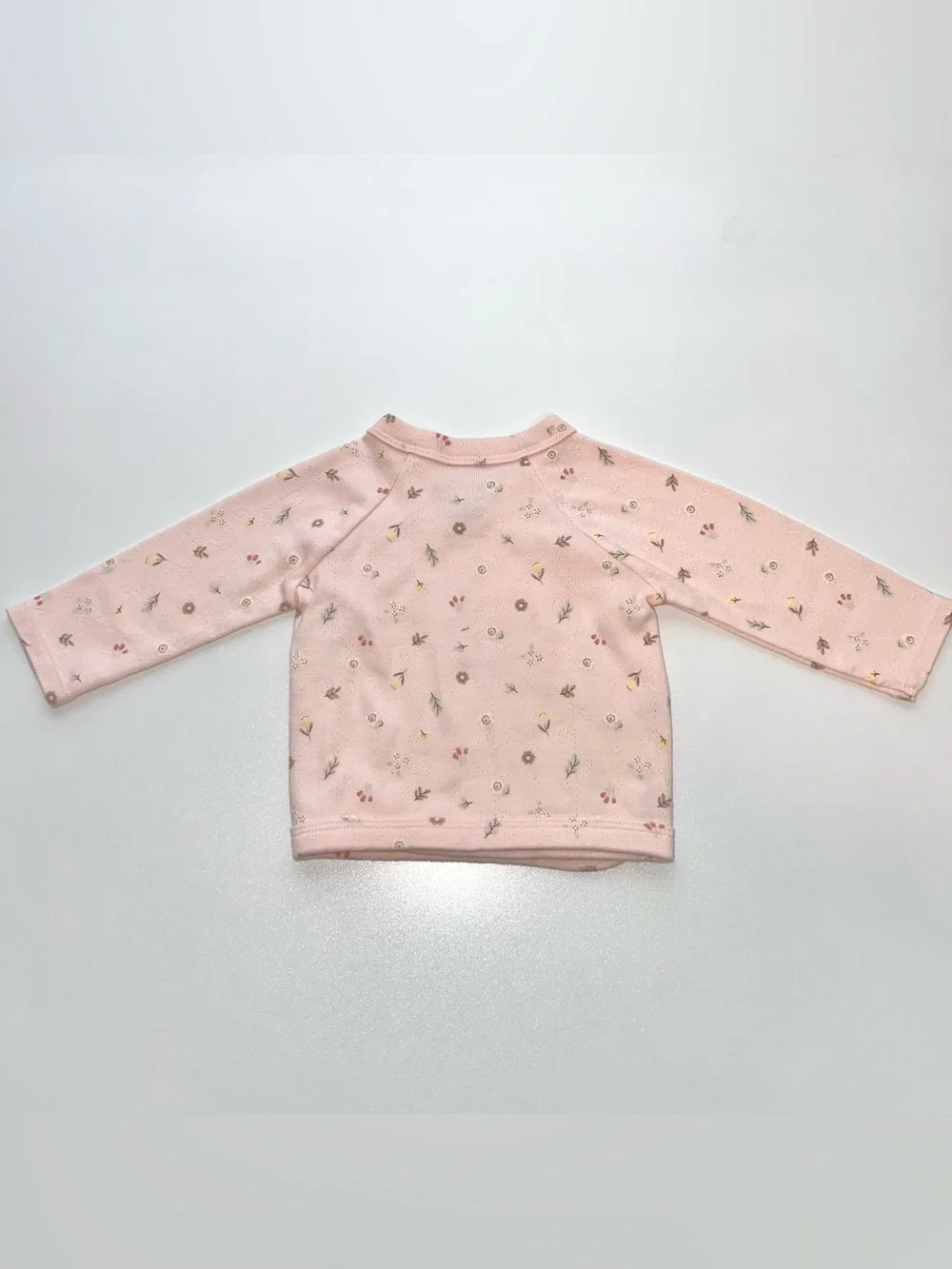 Easy-Peasy Organic Cotton 3-Piece Set Floral Printed Pink Baby Girl’s 3 Months